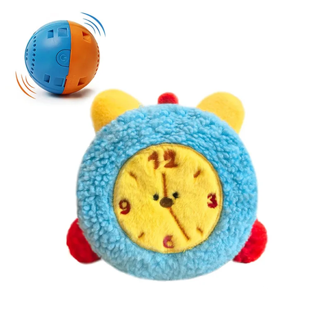 Interactive Rechargeable Electric Plush Dog Toys with Vibration and Sound – Self-Playing Wiggling Puppy Companion for Solo Entertainment and Interactive Play (Alarm Clock) In Australia - Darrahopens