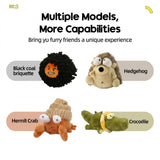Interactive Rechargeable Electric Plush Dog Toys with Vibration and Sound – Self-Playing Wiggling Puppy Companion for Solo Entertainment and Interactive Play (Crocodile)