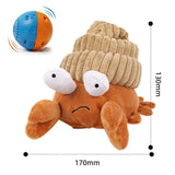 Interactive Rechargeable Electric Plush Dog Toys with Vibration and Sound – Self-Playing Wiggling Puppy Companion for Solo Entertainment and Interactive Play (Crocodile)