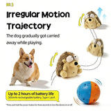 Interactive Rechargeable Electric Plush Dog Toys with Vibration and Sound – Self-Playing Wiggling Puppy Companion for Solo Entertainment and Interactive Play (Spider)