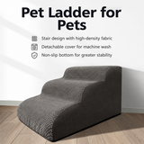 Orthopedic Foam Pet Stairs with Washable Cover – Safe 2, 3, & 4 Tier Dog Ramp for Bed & Couch Access, Gentle Slope for Puppies, Small Breeds, and Senior Pets Needing Joint Relief (Beige, 2Tier) In Australia - Darrahopens