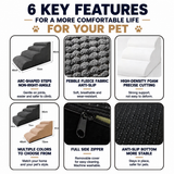 Orthopedic Foam Pet Stairs with Washable Cover – Safe 2, 3, & 4 Tier Dog Ramp for Bed & Couch Access, Gentle Slope for Puppies, Small Breeds, and Senior Pets Needing Joint Relief (Grey, 2Tier) In Australia - Darrahopens