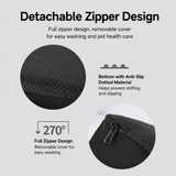 Orthopedic Foam Pet Stairs with Washable Cover – Safe 2, 3, & 4 Tier Dog Ramp for Bed & Couch Access, Gentle Slope for Puppies, Small Breeds, and Senior Pets Needing Joint Relief (Grey, 4Tier)
