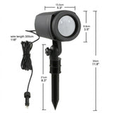 Outdoor Waterproof Laser Projection Light with RGB Dynamic Starry Sky Effect – Ideal for Garden, Lawn, Patio, Christmas Tree, and Party Decoration with Remote Control and Timer (White)