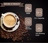 Darrahopens Appliances > Kitchen Appliances > Coffee Machines & Accessories Semi-Automatic Espresso Coffee Machine with Steam Wand for Home and Small Office Use, Dual Cup Extraction, Milk Frother for Cappuccino Latte Macchiato (Ivory)