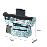 Multifunctional Stroller Organizer Bag – Universal Hanging Storage Pouch with Insulated Bottle Holder, Detachable Pouch, and Adjustable Straps, Doubles as a Crossbody Diaper Bag for On-the-Go Convenience (Blue)