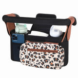 Multifunctional Stroller Organizer Bag – Universal Hanging Storage Pouch with Insulated Bottle Holder, Detachable Pouch, and Adjustable Straps, Doubles as a Crossbody Diaper Bag for On-the-Go Convenience (Grey)