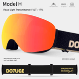 Darrahopens Outdoor Recreation > Snow Sports > Skiing & Accessories Magnetic Ski Goggles with HD Anti-Fog Spherical Lens, UV400 Protection for Snow Sports, Compatible with Eyewear, Ideal for Skiing and Mountain Climbing (G) In Australia - Darrahopens