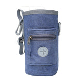 Versatile Hands-Free Pet Walking Pouch, Portable Dog Treat Bag, Poop Bag Holder and Waist-Clip Organizer for Keys, Phone and Snacks During Outdoor Training, Hikes and Daily Strolls (Blue)