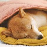 Stylish Leaf-Shaped Pet Mat, Ultra-Soft Plush Faux-Down Filled Dog & Cat Bed Topper, Cozy Foldable Crate Cushion for Year-Round Comfort, Machine Washable Floor Blanket (Green)