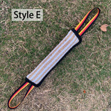 Interactive Tug-of-War Rope Toy for Dogs – Durable Natural Jute Bite Stick with Soft Handles, Perfect for Chewing, Fetch, Obedience Training, and Multi-Dog Play in Home or Outdoor Settings (B)