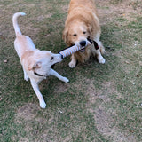 Interactive Tug-of-War Rope Toy for Dogs – Durable Natural Jute Bite Stick with Soft Handles, Perfect for Chewing, Fetch, Obedience Training, and Multi-Dog Play in Home or Outdoor Settings (C)