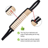Interactive Tug-of-War Rope Toy for Dogs – Durable Natural Jute Bite Stick with Soft Handles, Perfect for Chewing, Fetch, Obedience Training, and Multi-Dog Play in Home or Outdoor Settings (E)