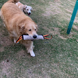 Interactive Tug-of-War Rope Toy for Dogs – Durable Natural Jute Bite Stick with Soft Handles, Perfect for Chewing, Fetch, Obedience Training, and Multi-Dog Play in Home or Outdoor Settings (E)