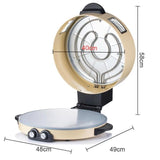 Darrahopens Appliances > Kitchen Appliances > Speciality Appliances RAF Electric Pizza Maker with Non-Stick Baking Pan, 2200W Countertop Pizza Oven for Home Kitchen, Adjustable Temperature and Timer, Even Heating, Easy to Clean, Multi-Purpose Griddle for Pizza and More (White) In Australia - Darrahopens