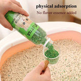 Premium Cat Litter Deodorizer Beads – Natural Odor Eliminator for Litter Box, Long-Lasting Scented Crystals with Lavender, Rose, Lemon, Green Apple & Jasmine, Pet-Safe Fragrance-Free Formula (Green)