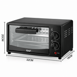 Darrahopens Appliances > Kitchen Appliances > Ovens Compact 7L Countertop Electric Oven with Adjustable Temperature and Timer, Metal Housing, Visible Glass Door, Perfect for Toasting Bread and Roasting Small Meals at Home (Beige)