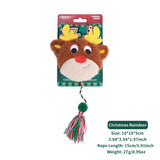 Delightful Christmas Catnip Cat Toys Set with Crinkle Sound – Soft Plush Biting and Kicking Playmates for Your Feline, Perfect Holiday Gift to Keep Indoor Cats Entertained and Self-Amusing (Christmas Reindeer) In Australia - Darrahopens