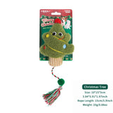 Delightful Christmas Catnip Cat Toys Set with Crinkle Sound – Soft Plush Biting and Kicking Playmates for Your Feline, Perfect Holiday Gift to Keep Indoor Cats Entertained and Self-Amusing (Christmas Stocking)