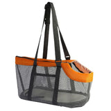 Cozy Mesh Pet Carrier for Cats and Small Dogs – Breathable, Portable Tote Bag with Wide Head Opening, Perfect for Daily Walks, Vet Visits, and Short Trips (Gray & Red)