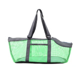 Cozy Mesh Pet Carrier for Cats and Small Dogs – Breathable, Portable Tote Bag with Wide Head Opening, Perfect for Daily Walks, Vet Visits, and Short Trips (Gray & Red)