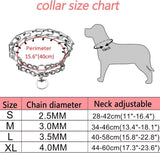 Heavy-Duty Dog Training Collar with Removable Stimulation Links, Anti-Pull Correction Chain for Reactive Dogs, Adjustable Fit for Large & Medium Breeds, Durable Metal Build with Rubber-Tipped Pins for Safe Obedience Walks (M) In Australia - Darrahopens