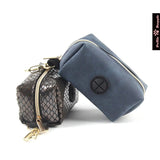 Elevate Your Daily Walks with This Stylish Pet Waste Bag Dispenser – A Sleek Leather-Like Pouch That Holds Rolls, Keys, and Treats, Clipping Effortlessly to Leashes or Bags for Hands-Free Convenience (Snake Print)