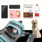 Self-Supporting Dog Backpack Vest with Dual Side Pockets – Hands-Free Canine Carrier for Hiking, Walking, and Outdoor Adventures, Let Your Dog Haul Treats, Water, and Essentials in Style (Green)