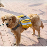 Self-Supporting Dog Backpack Vest with Dual Side Pockets – Hands-Free Canine Carrier for Hiking, Walking, and Outdoor Adventures, Let Your Dog Haul Treats, Water, and Essentials in Style (Yellow)