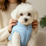 Winter Warm Quilted Vest for Small Pets – Water-Resistant, Fleece-Lined, Easy-On Design with Leash Hole for Indoor and Outdoor Use (L, Pink) In Australia - Darrahopens