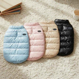 Winter Warm Quilted Vest for Small Pets – Water-Resistant, Fleece-Lined, Easy-On Design with Leash Hole for Indoor and Outdoor Use (M, Beige) In Australia - Darrahopens