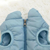 Winter Warm Quilted Vest for Small Pets – Water-Resistant, Fleece-Lined, Easy-On Design with Leash Hole for Indoor and Outdoor Use (M, Beige)