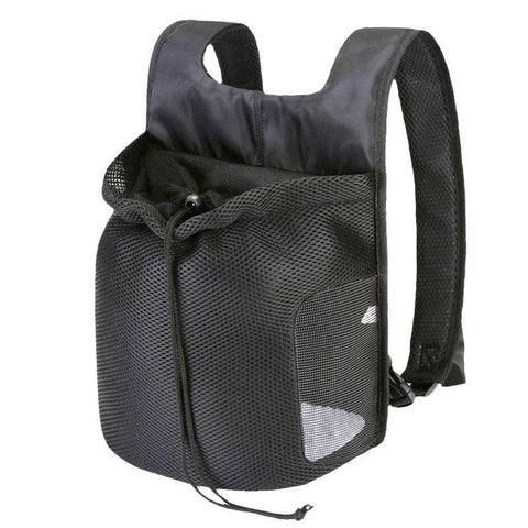 Ventilated Pet Carrier Backpack for Cats and Small Dogs, Front-Facing or Backpack Style, Breathable Mesh and Durable Oxford Fabric, Ideal for Walks, Hiking, and Daily Outings (L, Black)