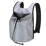 Ventilated Pet Carrier Backpack for Cats and Small Dogs, Front-Facing or Backpack Style, Breathable Mesh and Durable Oxford Fabric, Ideal for Walks, Hiking, and Daily Outings (L, Grey)