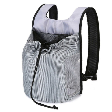 Ventilated Pet Carrier Backpack for Cats and Small Dogs, Front-Facing or Backpack Style, Breathable Mesh and Durable Oxford Fabric, Ideal for Walks, Hiking, and Daily Outings (L, Grey)