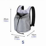 Ventilated Pet Carrier Backpack for Cats and Small Dogs, Front-Facing or Backpack Style, Breathable Mesh and Durable Oxford Fabric, Ideal for Walks, Hiking, and Daily Outings (L, Grey) In Australia - Darrahopens