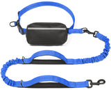 Hands-Free Dog Leash with Waist Belt and Storage Pouch, Shock-Absorbing Bungee Leash for Running, Walking, and Outdoor Adventures, Reflective Safety Design for Night Walks (Pink) In Australia - Darrahopens