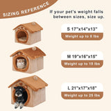 Cozy Pet Cave Bed for Cats and Small Dogs – Soft, Warm, and Washable Faux Fur Nest with Removable Cushion, Perfect Winter Sleeping Hut for Your Furry Friend’s Comfort and Safety (L) In Australia - Darrahopens