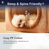 Cozy Pet Cave Bed for Cats and Small Dogs – Soft, Warm, and Washable Faux Fur Nest with Removable Cushion, Perfect Winter Sleeping Hut for Your Furry Friend’s Comfort and Safety (S) In Australia - Darrahopens