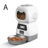 Smart Pet Automatic Feeder with 3.5L Capacity, Timed Portion Control, WiFi Remote Control, Voice Call Feature, Dual Power Supply for Cats and Small Dogs, Ideal for Indoor Use While You Are Away (A（No WiFi ）) In Australia - Darrahopens
