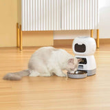 Smart Pet Automatic Feeder with 3.5L Capacity, Timed Portion Control, WiFi Remote Control, Voice Call Feature, Dual Power Supply for Cats and Small Dogs, Ideal for Indoor Use While You Are Away (A（No WiFi ）) In Australia - Darrahopens