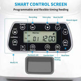 Smart Pet Automatic Feeder with 3.5L Capacity, Timed Portion Control, WiFi Remote Control, Voice Call Feature, Dual Power Supply for Cats and Small Dogs, Ideal for Indoor Use While You Are Away (A（No WiFi ）) In Australia - Darrahopens