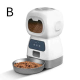 Smart Pet Automatic Feeder with 3.5L Capacity, Timed Portion Control, WiFi Remote Control, Voice Call Feature, Dual Power Supply for Cats and Small Dogs, Ideal for Indoor Use While You Are Away (B（WiFi ）) In Australia - Darrahopens