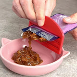 Pet Wet Food Pouch Scraper – Effortlessly squeeze every last bit of cat or dog wet food, paste, or puree from pouches without mess. Ideal for home feeding, this handy tool helps reduce waste and keeps hands clean during daily mealtime. (Chocolate)
