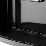 Dual-Cup Drip Coffee Maker with Ceramic Mugs, Compact 420ml Capacity, 650W Fast Brewing for Espresso, Cappuccino, and Latte at Home or Small Office (Black)