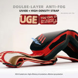 DOTUGE DGZ-Z19XS Series Ski Goggles with Magnetic Quick-Change Lens, Double-Layer Anti-Fog UV400 HD Coated Lenses, Compatible with Prescription Glasses, for Snow Sports, Climbing, and Mountain Adventures (D)