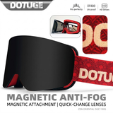 DOTUGE DGZ-Z19XS Series Ski Goggles with Magnetic Quick-Change Lens, Double-Layer Anti-Fog UV400 HD Coated Lenses, Compatible with Prescription Glasses, for Snow Sports, Climbing, and Mountain Adventures (E) In Australia - Darrahopens