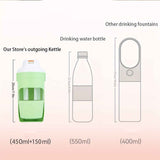 Portable Dog Water Bottle – Leak-Proof Pet Water Dispenser with Food Storage, Ideal for Outdoor Walks, Camping, and Travel (Pink) In Australia - Darrahopens