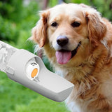 Portable Dog Water Bottle – Leak-Proof Pet Water Dispenser with Food Storage, Ideal for Outdoor Walks, Camping, and Travel (Yellow)