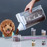 Airtight Food Storage Container with Measuring Cup for Rice, Grains, and Pet Food – Transparent Plastic Canister with Locking Lid, Silicone Seal, and Pour Spout for Kitchen Organization and Freshness (M, DarkGreen)